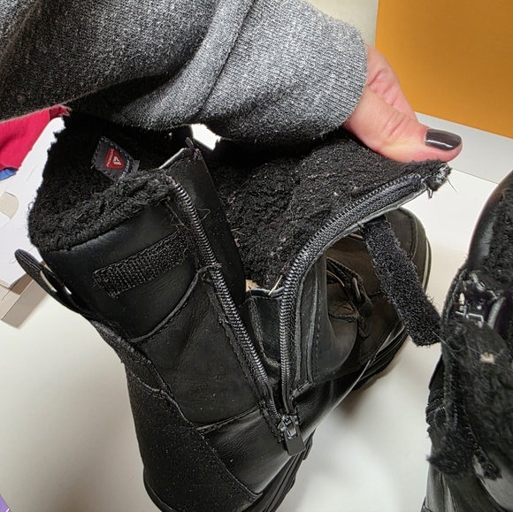 Timberland Winter Black Nubuk  Chillberg Waterproof Mid Boots US5 Juniors - Picture 10 of 12